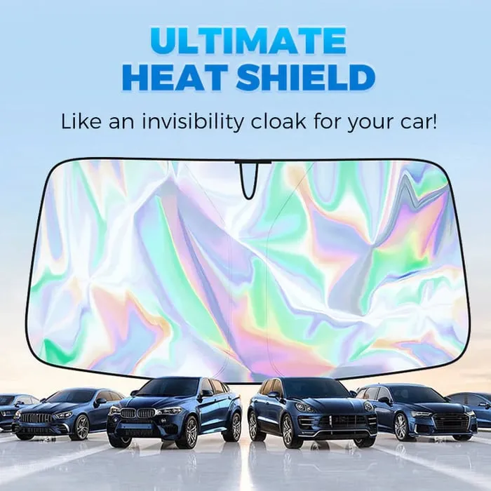 2026 Summer Hot Sale-2026 Foldable Anti-UV Windshield Sunshade - Classic-Colorful laser parasol / Buy 1